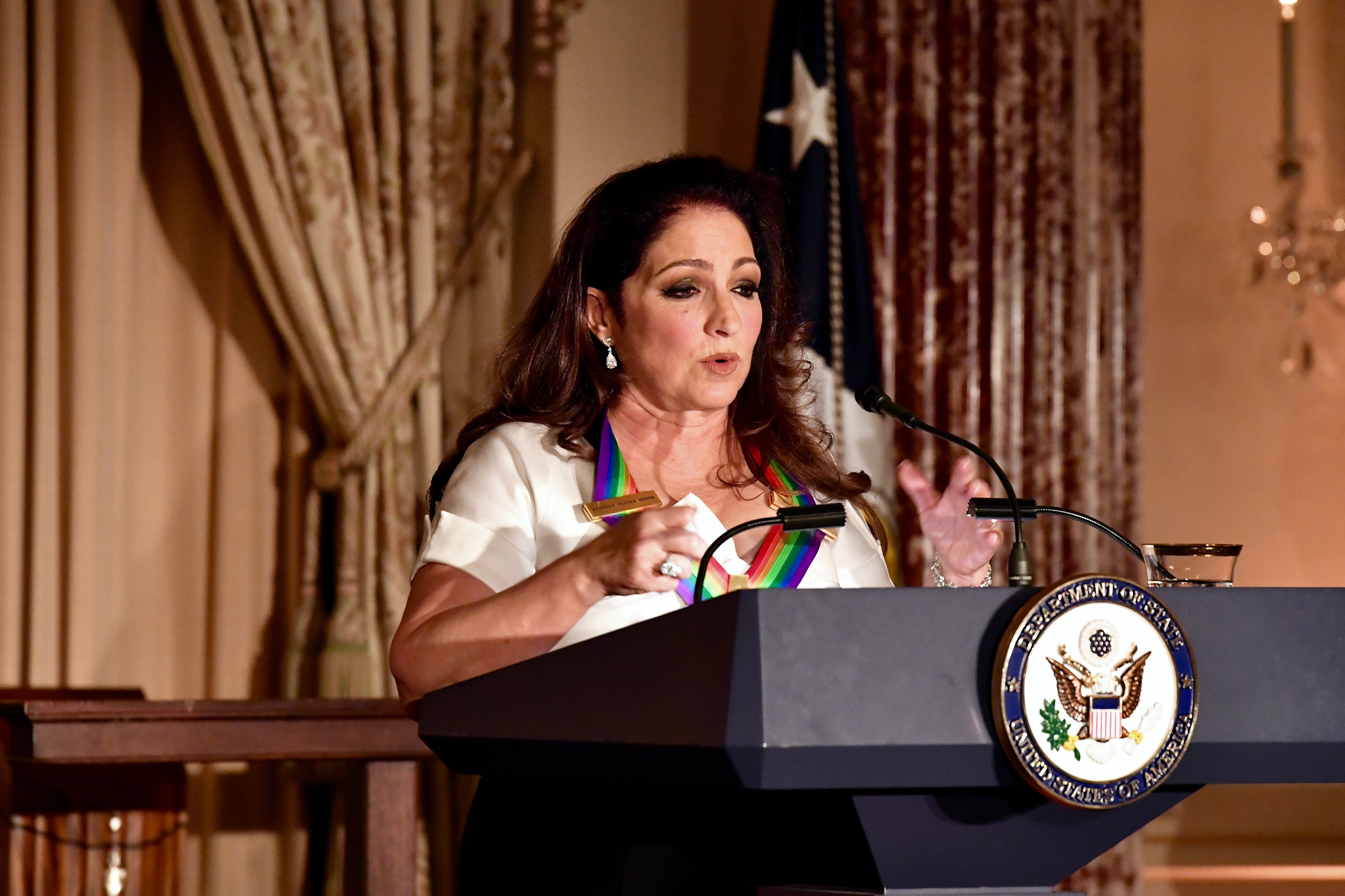 Estefan Delivers Remarks After Receiving Her Kennedy Center Honor Medal Wikimedia Commons