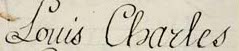 File:Signature of Louis Charles of France, Duke of Normandy later known as Louis XVII of France.jpg