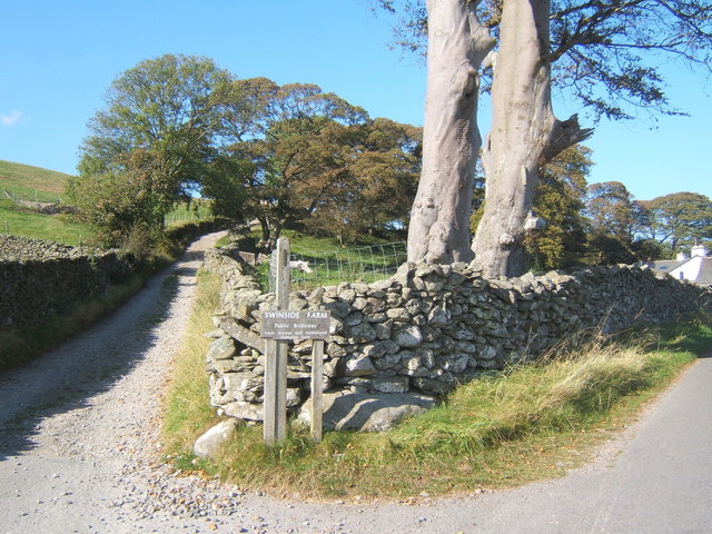 File:Start of the track to Swinside - geograph.org.uk - 572878.jpg