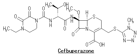 File:構造式 Cefbuperazone.png