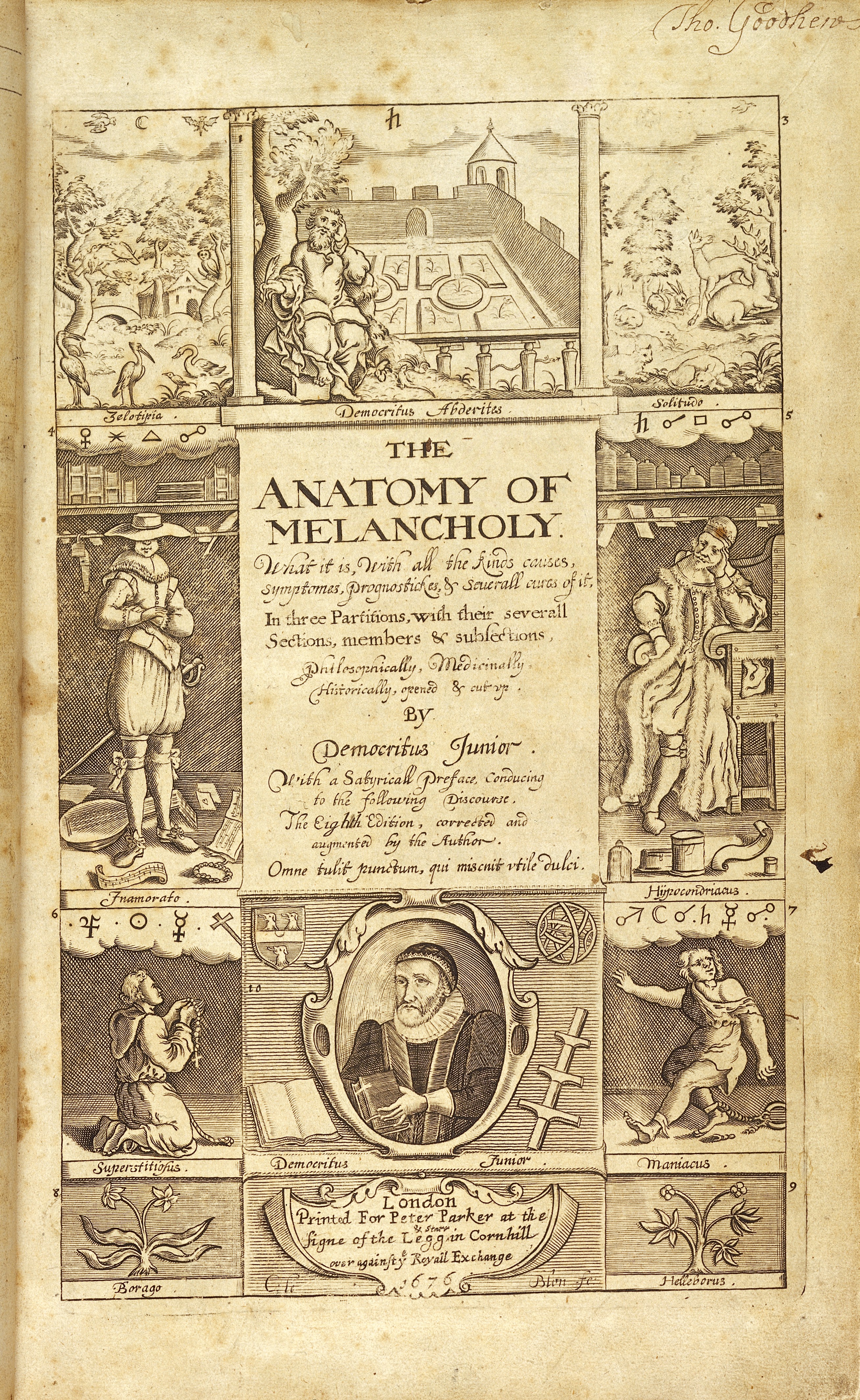 File BURTON Robert The anatomy of melancholy w Wellcome