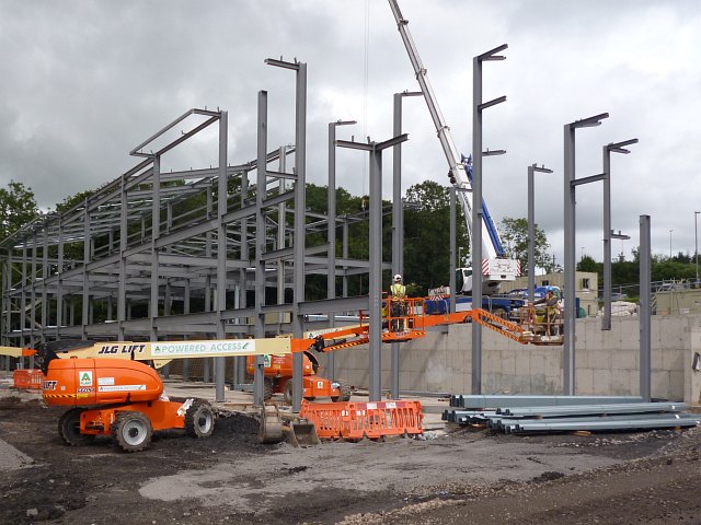 File:Construction of a medical centre, Rhymney (1) - geograph.org.uk - 3098662.jpg