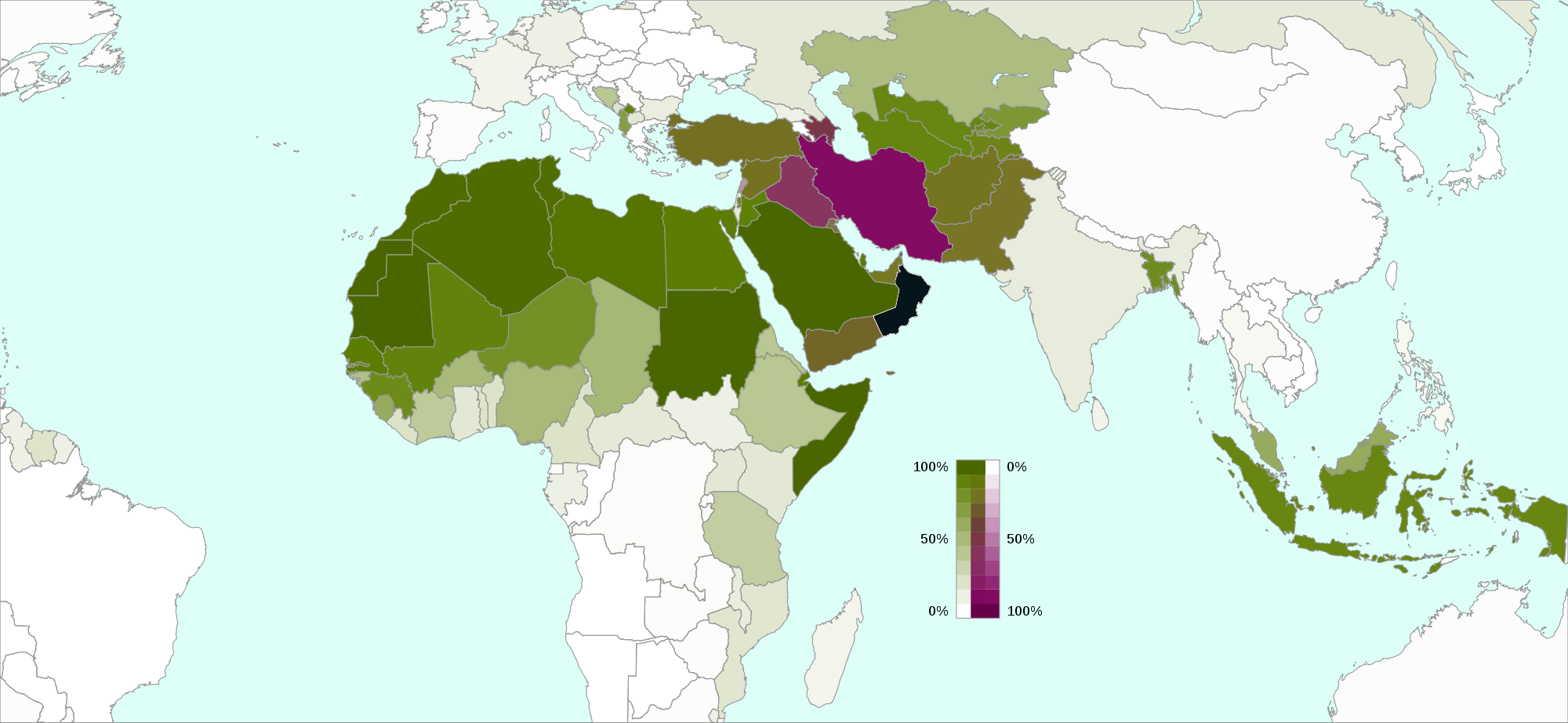 Współczesna mapa islamu