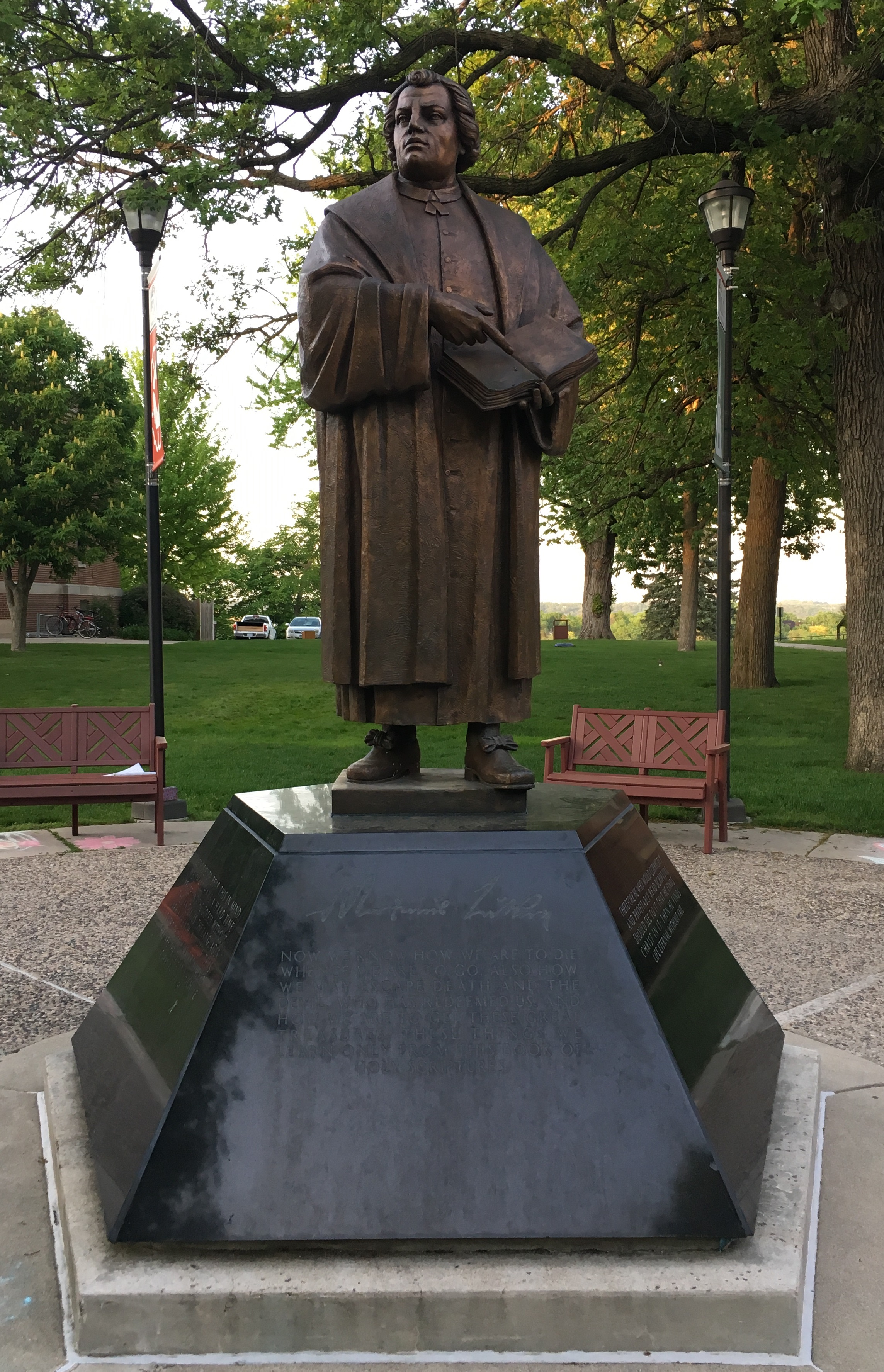 Martin Luther Statue Martin Luther College 2