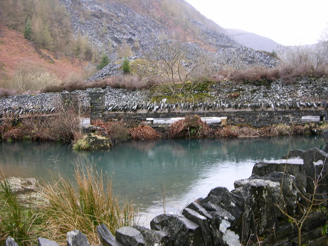 Pool at base of Aberllefenni Quarry - geograph.org.uk - 750895