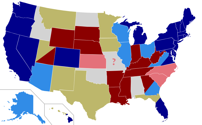 Public opinion of same-sex marriage in USA by state