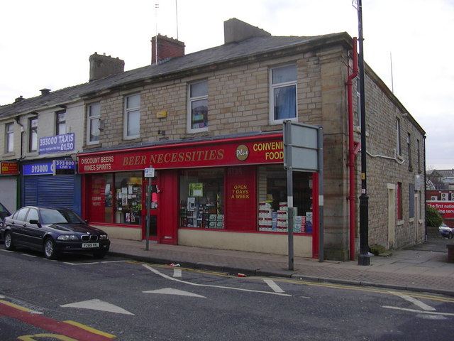 File:"Beer Necessities" 55-57 Whalley Road, Accrington, Lancashire, BB5 1AS, UK - geograph.org.uk - 1640951.jpg