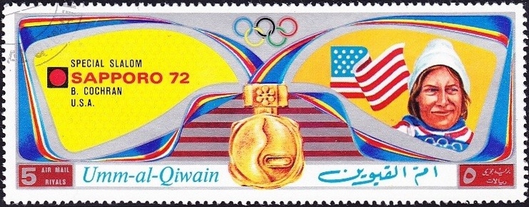 File:1972 stamp of Umm al-Quwain Barbara Cochran.jpg