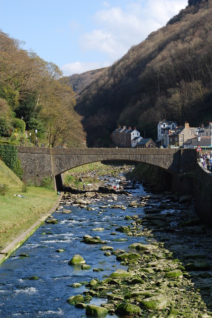 Lynmouth. River Lynn k.