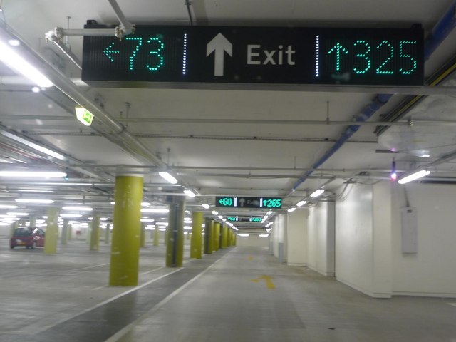 File:Westfield Shopping Centre, car park space counters - geograph.org.uk - 1193423.jpg