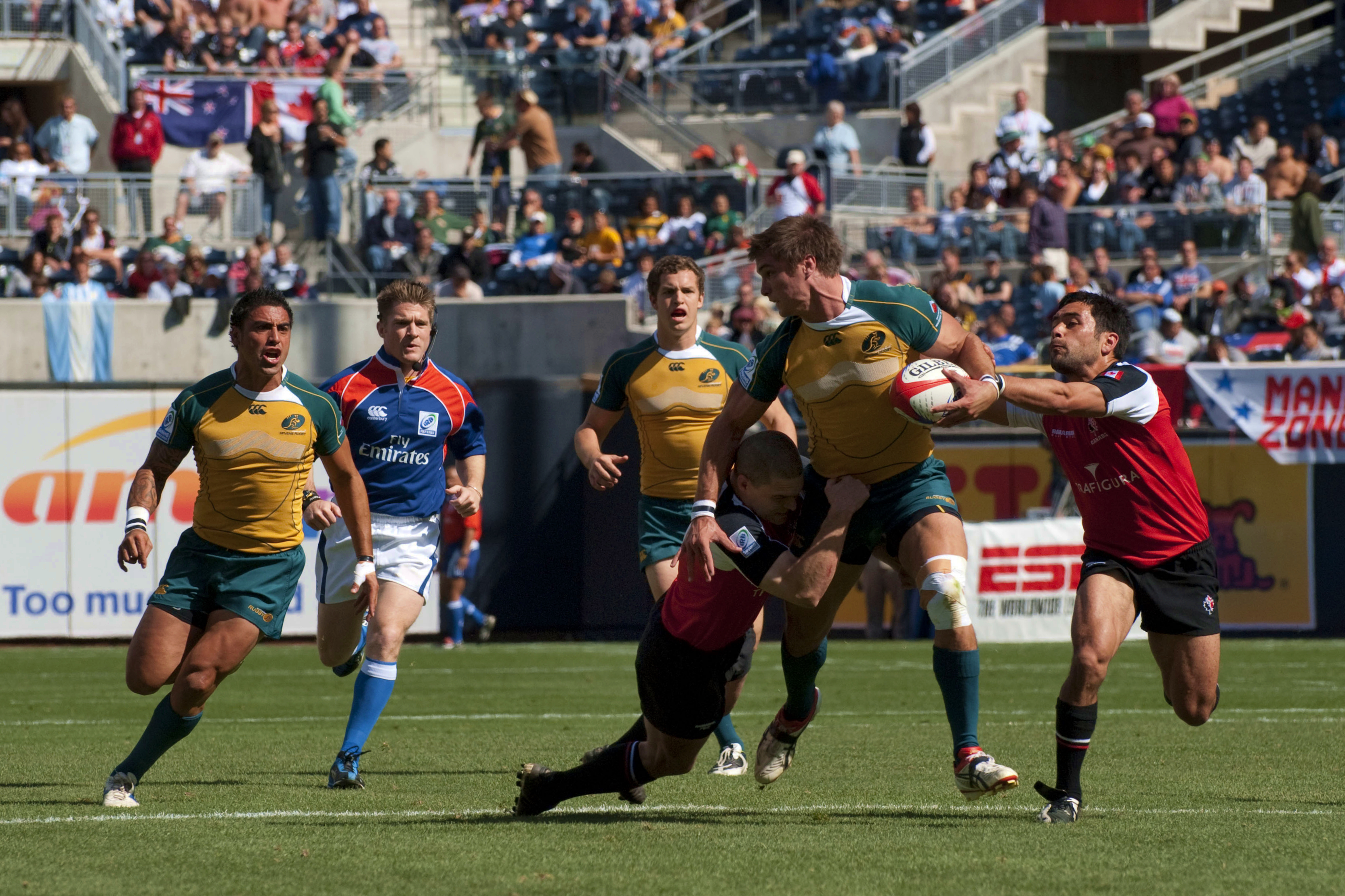 Канада 2009. USA Sevens Rugby. Australia National Rugby League Team. USA 7.