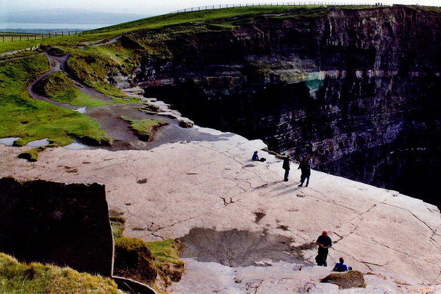 File:Cliffs of Moher - People close to edge for better view - geograph.org.uk - 1632194.jpg