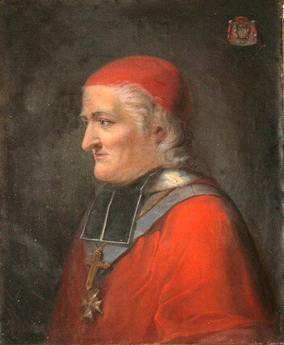 ''Portrait du cardinal de La Luzerne'', B. Guidel, [[École française (peinture)|École française]], XVIII<sup>e</sup> siècle, chapelle du [[couvent des Annonciades de Langres]]