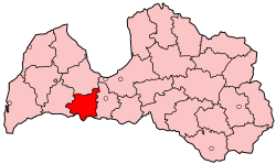Distretto di Dobele – Localizzazione