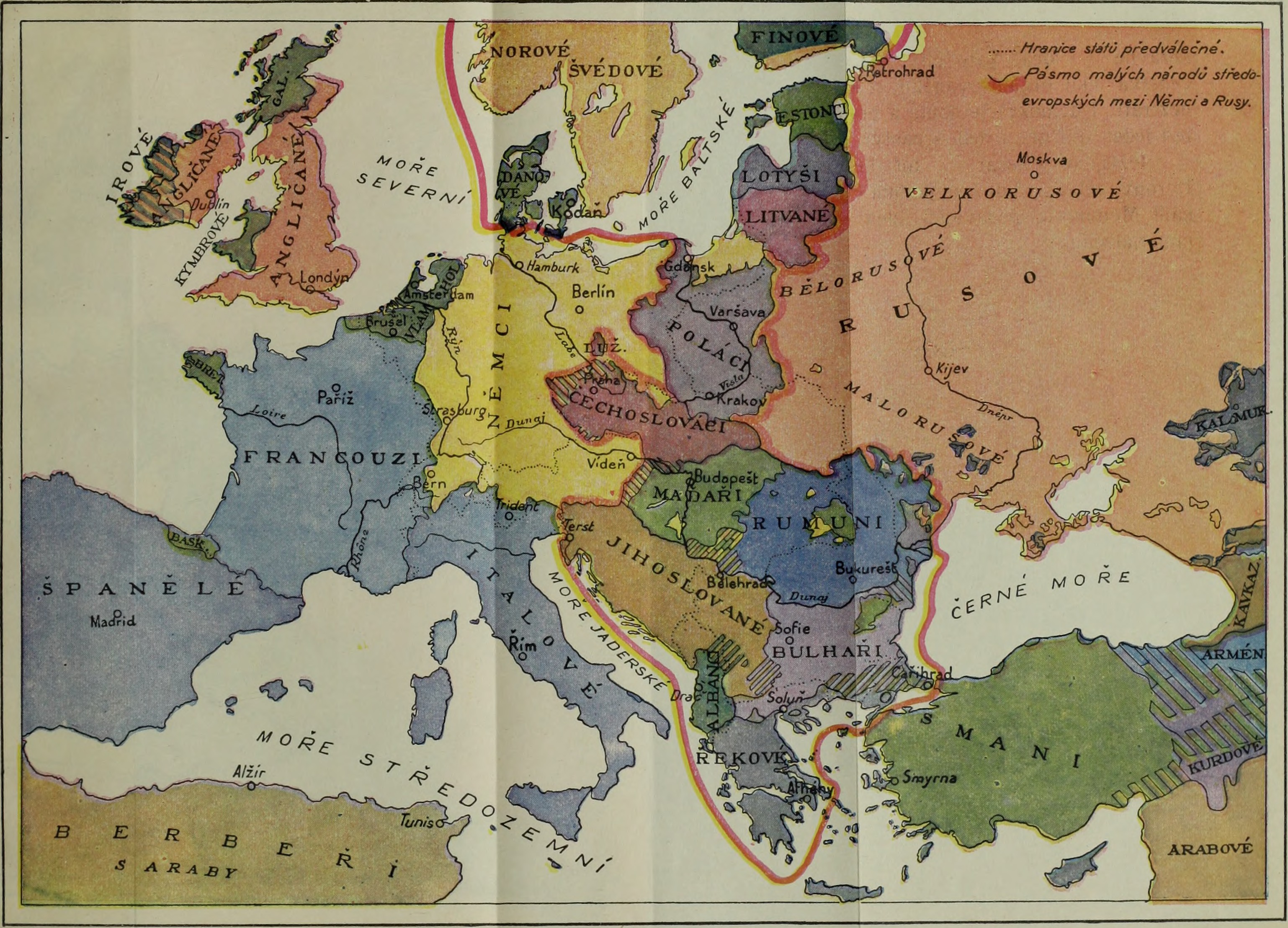 mapa evropy 1920 File:Nová Evropa   stanovisko slovanské (1920) (14802241293).  mapa evropy 1920