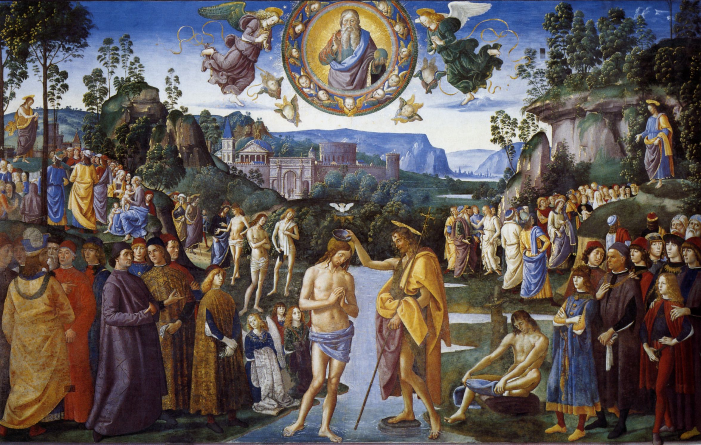 [Immagine: Pietro_Perugino_-_Baptism_of_Christ_-_Si...cat13a.jpg]