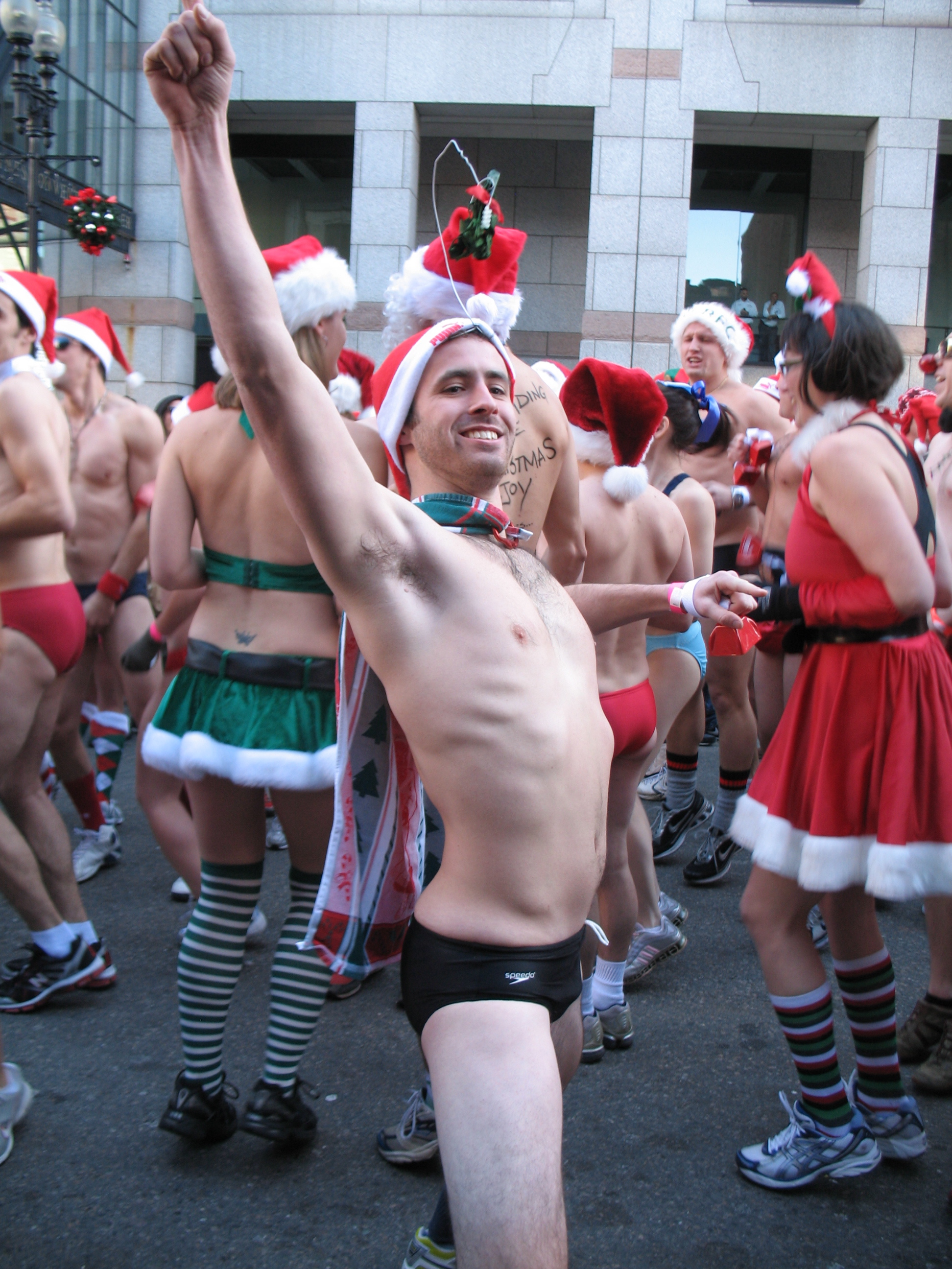 Boston santa speedo run 2022