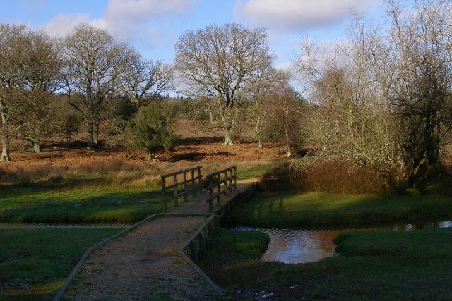 File:Bridge over Dockens Water, New Forest - geograph.org.uk - 668410.jpg