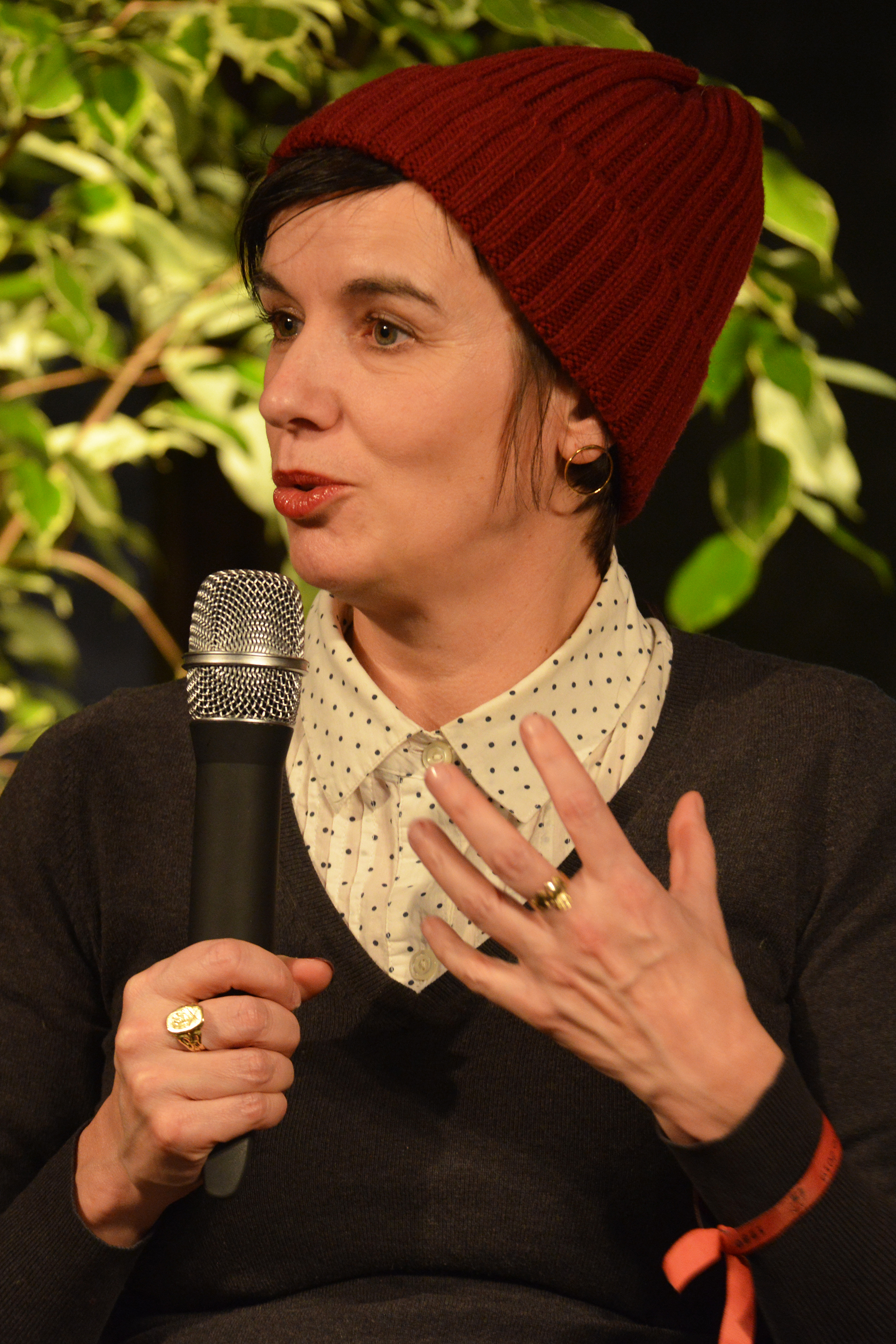 Dominique Goblet at the Angoulême International Comics Festival 2019.