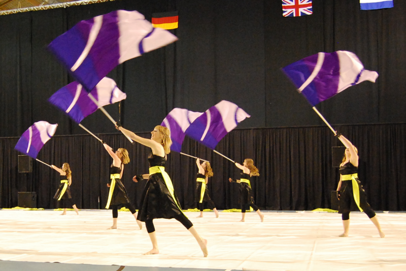 Color guard (flag spinning) - Wikipedia