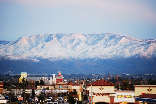 Murrieta skyline, toward Palomar Mountain