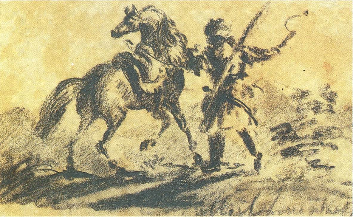 «Черкес с лошадью». 1835-1837