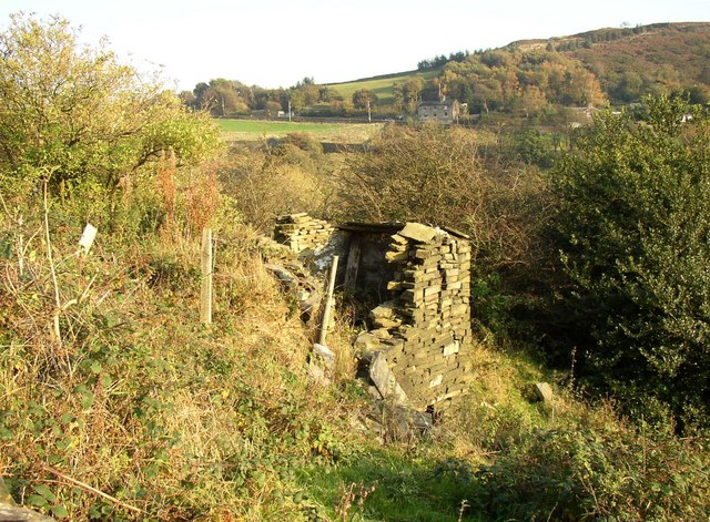 Remains of Woodcock, Shibden Dale, Northowram - geograph.org.uk - 589404