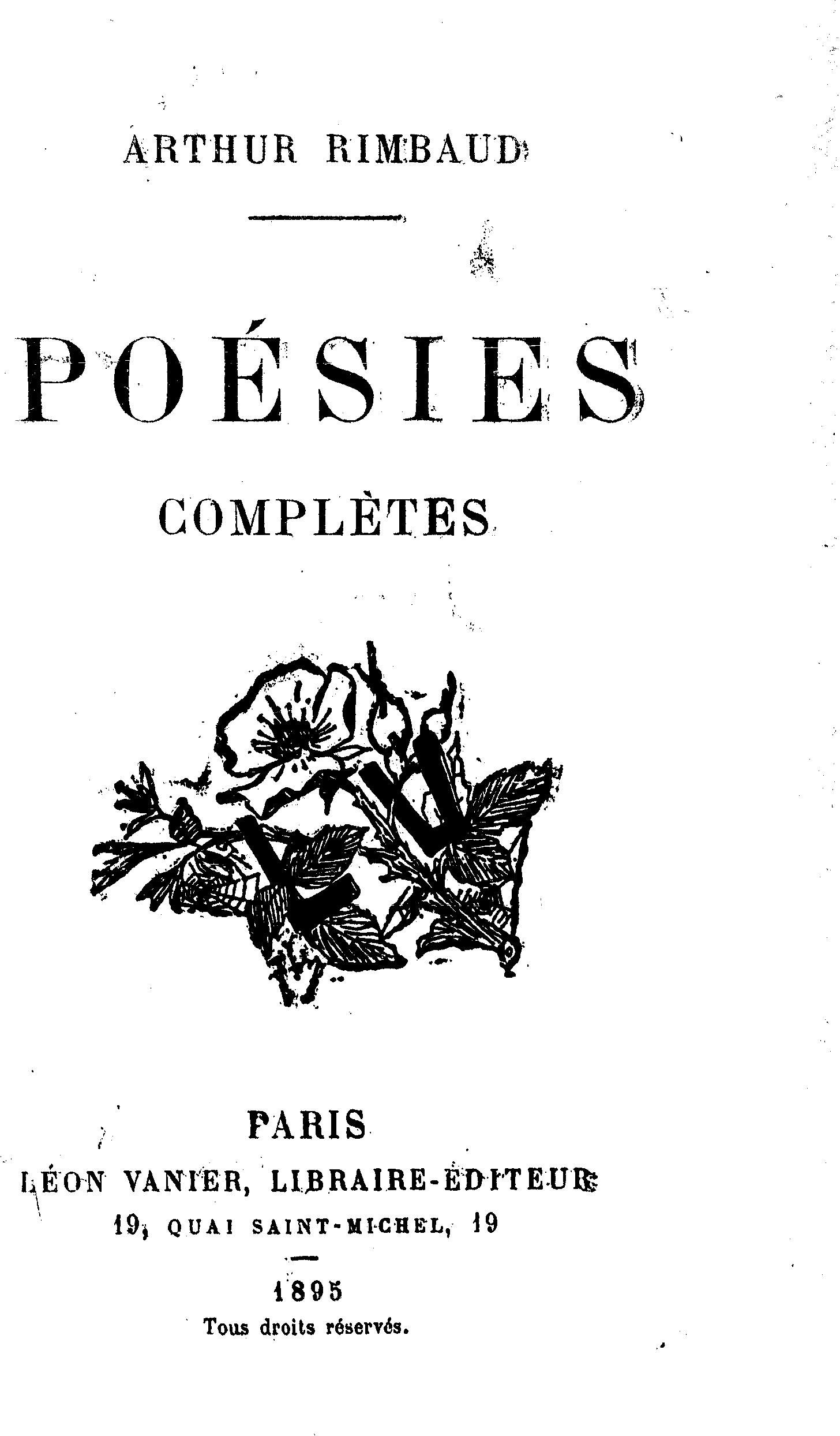 Poesías (Rimbaud) - Wikipedia, la enciclopedia libre