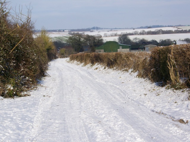 File:Snow covered track, Bishopstone - geograph.org.uk - 1653480.jpg