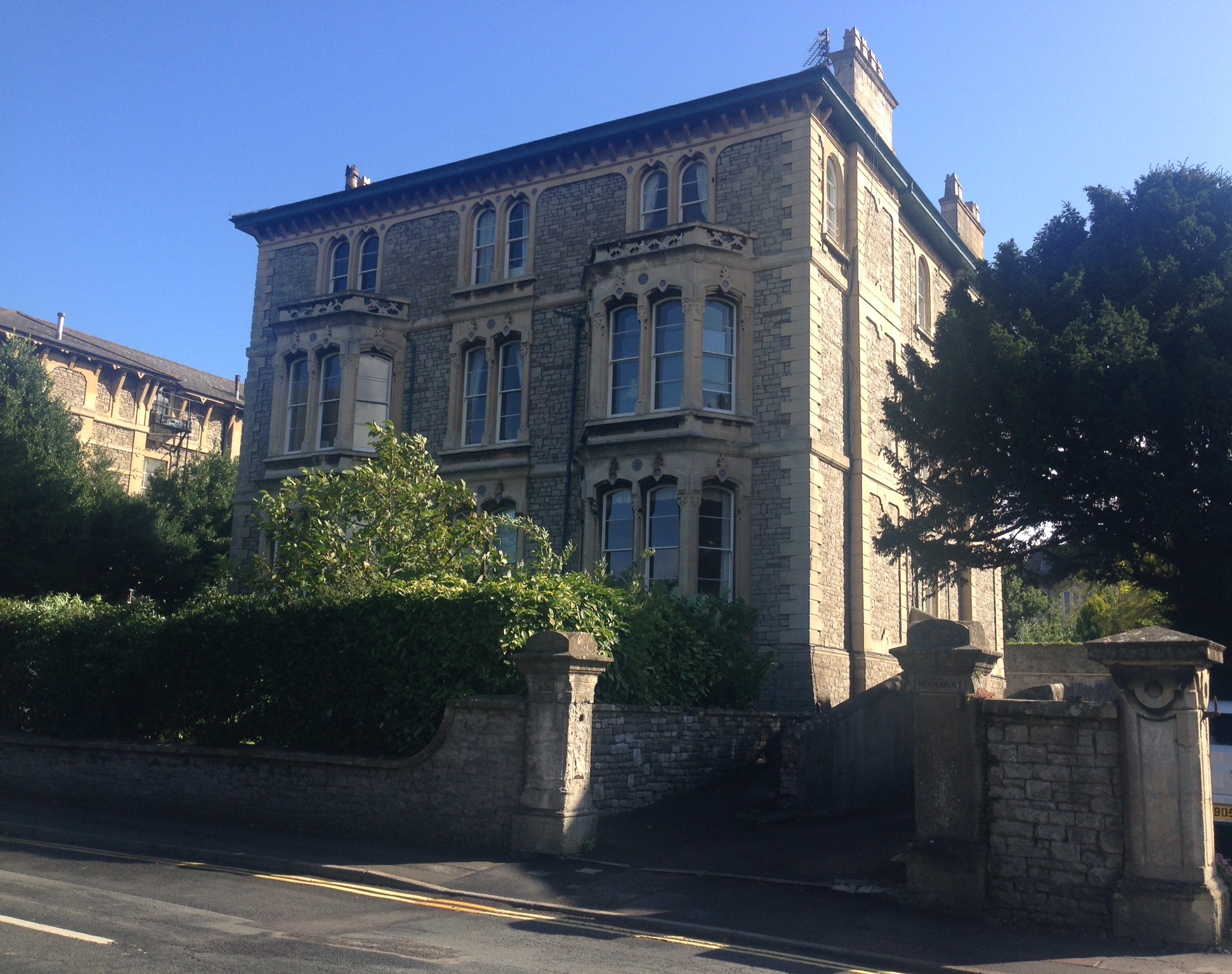 Woodbury of Clevedon, Somerset, Howell's former residence