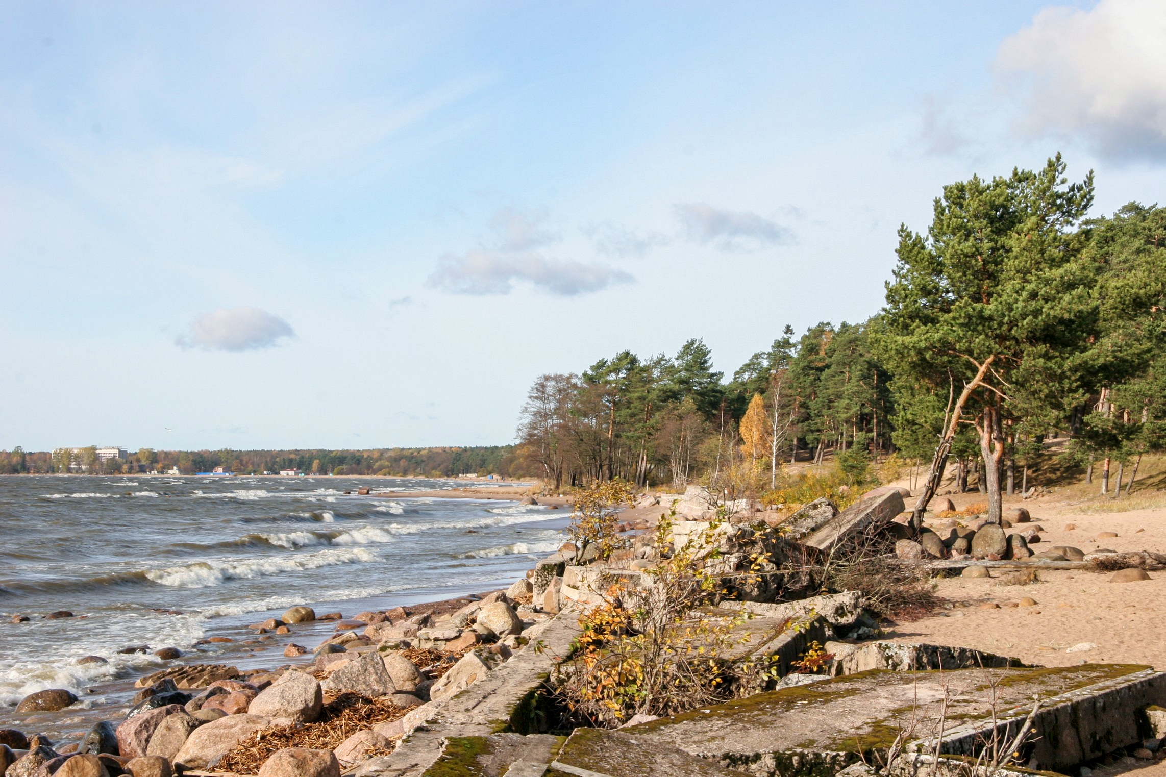Берег финского залива Репино