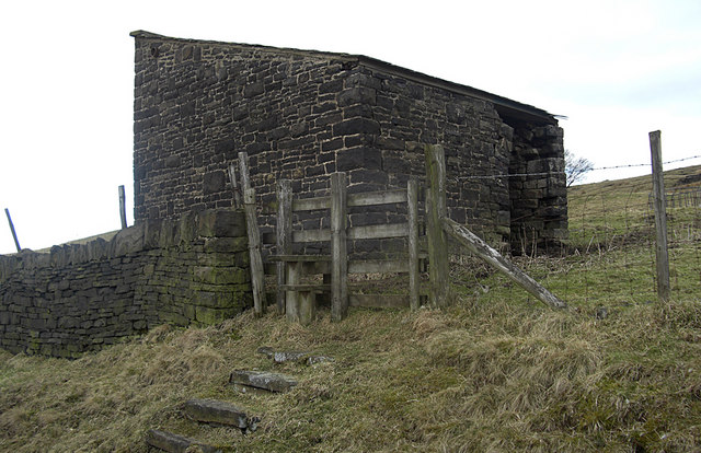 File:Barn above the Ogden Valley - geograph.org.uk - 1732295.jpg