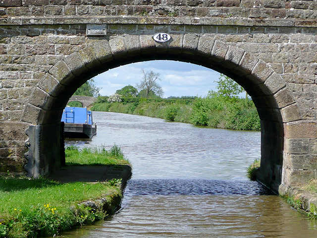 File:Bridge No 48, Shropshire Union Canal at Soudley - geograph.org.uk - 1460438.jpg