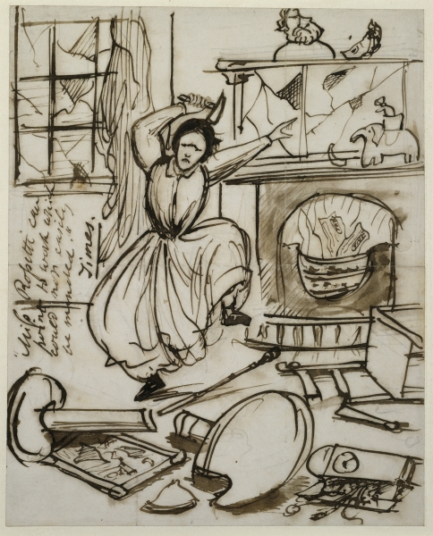 File:Dante Gabriel Rossetti - Christina Rossetti in a Tantrum.jpg