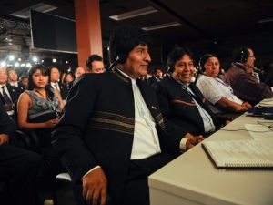 Morales at an international conference in 2012 Evo Morales in 2012.jpg