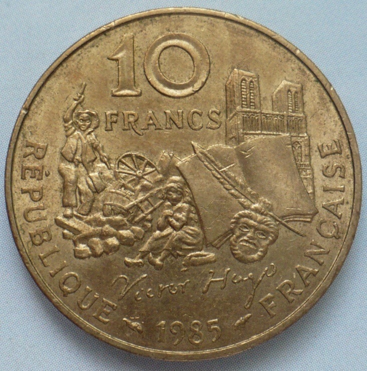 French 10. Французский Франк 1985. М10 Франция.