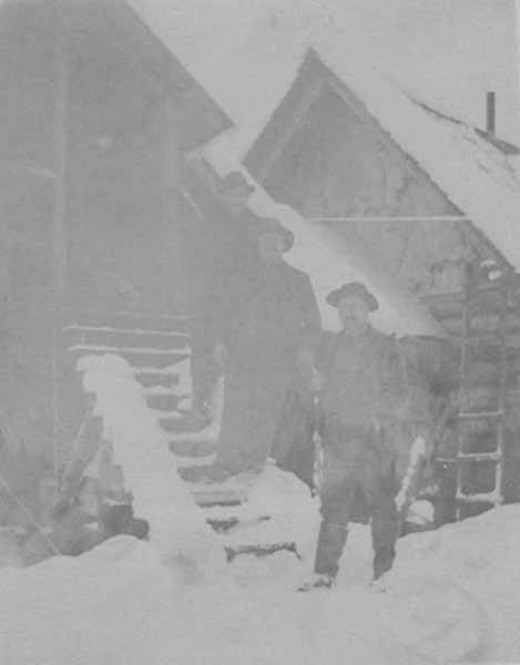 File:George Bent, Charlie Poteet, and Philpotts at store house, Rodman Bay, Alaska, circa 1900 (AL+CA 3404).jpg