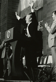 President Gerald Ford at Anderson Arena. Gerald Ford at Anderson Arena, BGSU.jpg