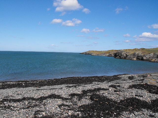 High tide at Cemlyn Bay - geograph.org.uk - 1227973