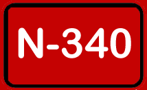 Placa de la N-340