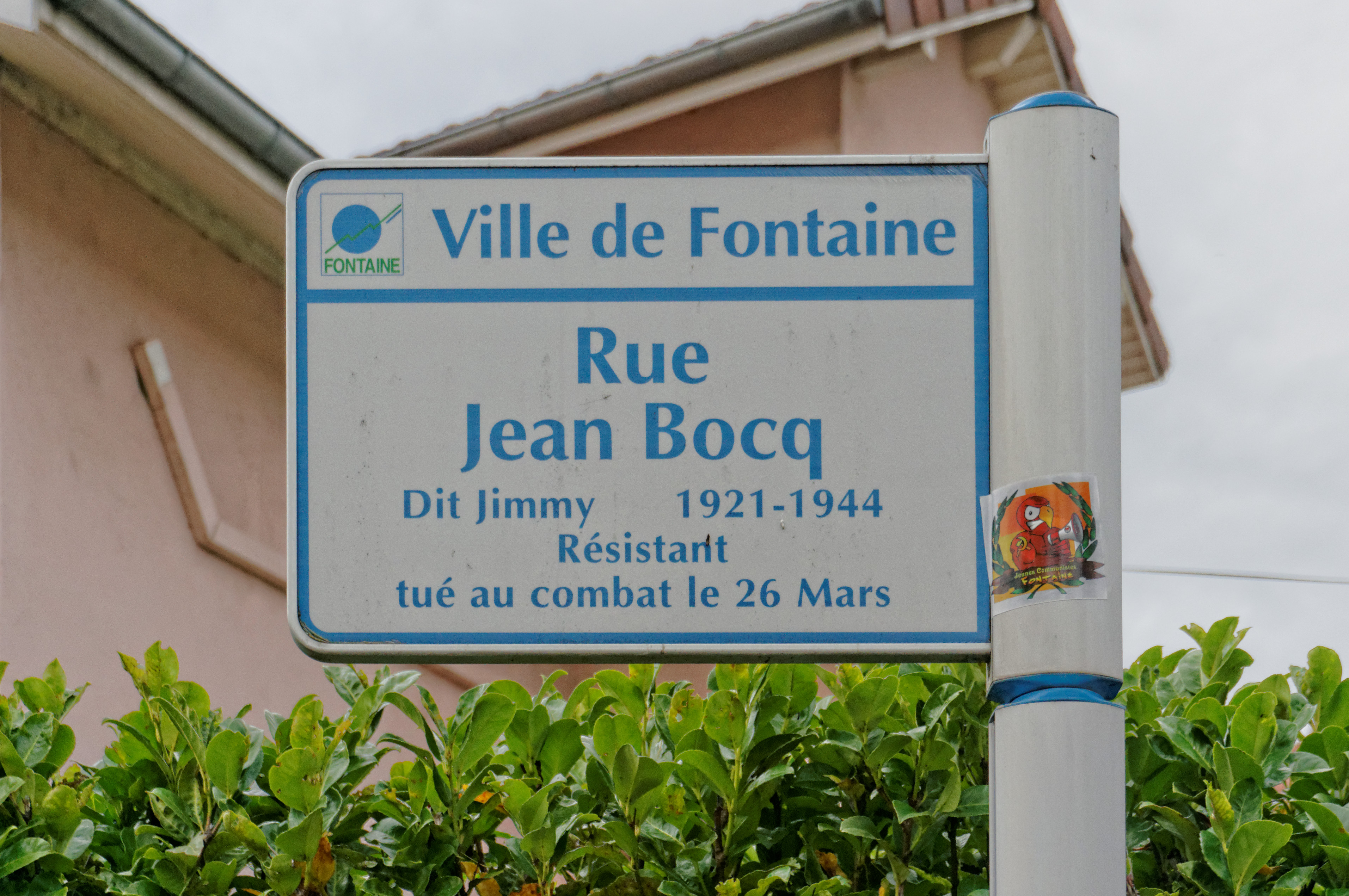 File:Plaque rue Jean Bocq à Fontaine.jpg - Wikimedia Commons
