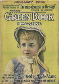 Capa da revista Green Book de agosto de 1914, com Maude Adams ainda criança na capa