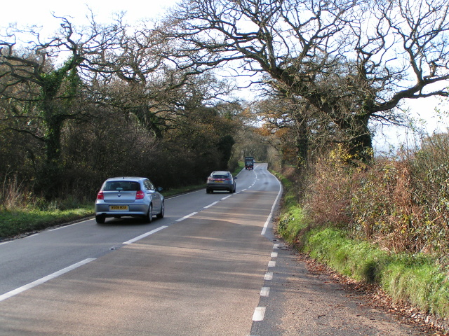 File:A3052 looking west - geograph.org.uk - 1595568.jpg