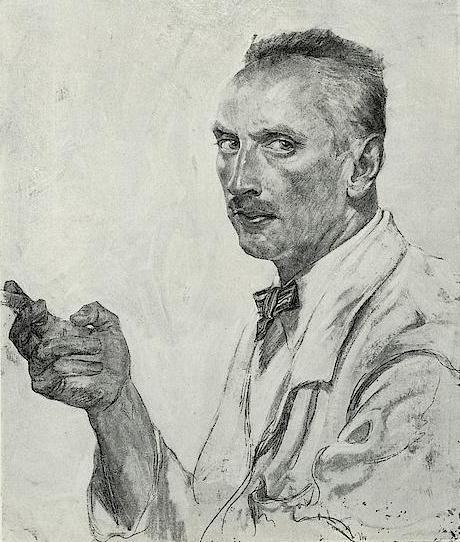 ملف:Alois Kolb - Selbstporträt mit Zigarette.jpg