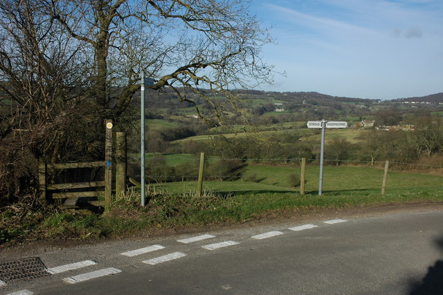 File:Footpath and stile at Cockshoot - geograph.org.uk - 668567.jpg