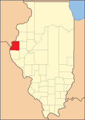 Hancock County at the time of its creation in 1825