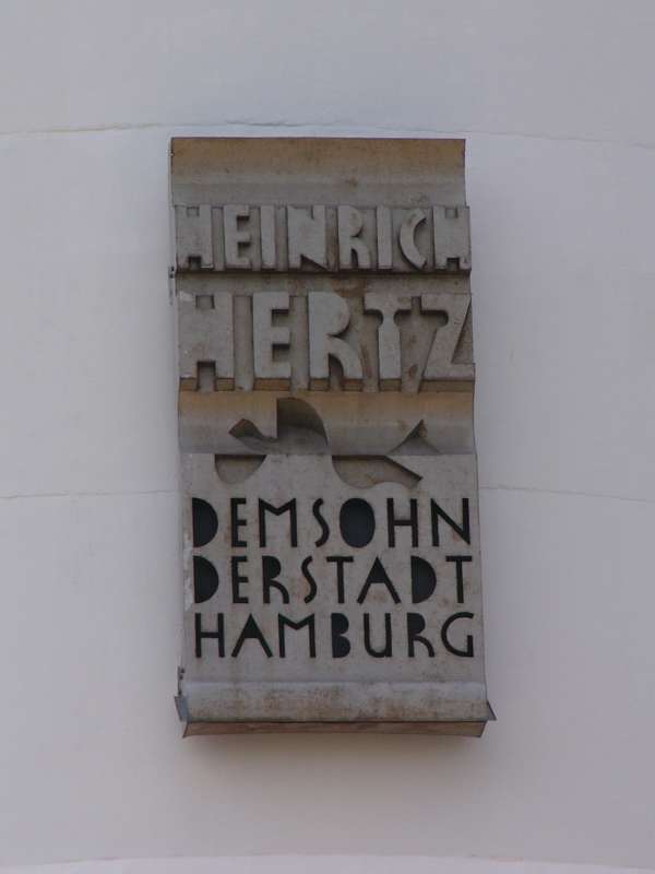 Heinrich Hertz Heinrich-Hertz-Turm-Plakette