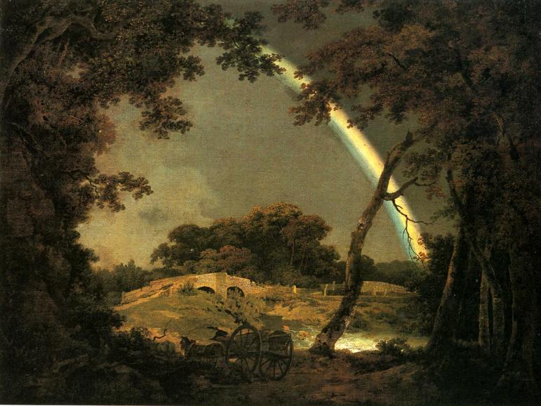 Ca s'est passé en septembre ! Joseph_Wright_of_Derby._Landscape_with_a_Rainbow._1794