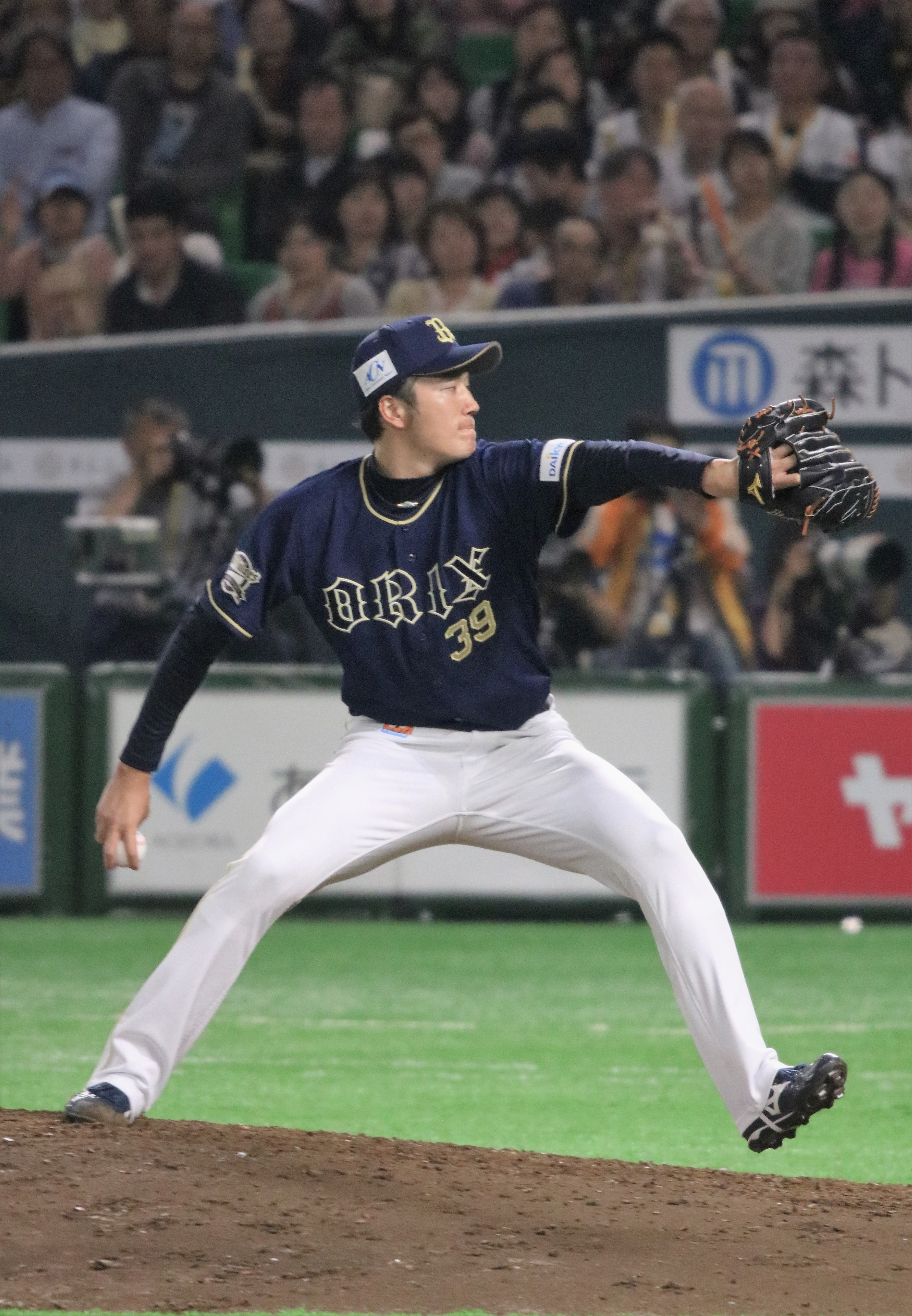 Kobayashi with the Orix Buffaloes