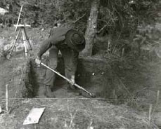 NPS Frederick West excavating at Teklanika.jpg